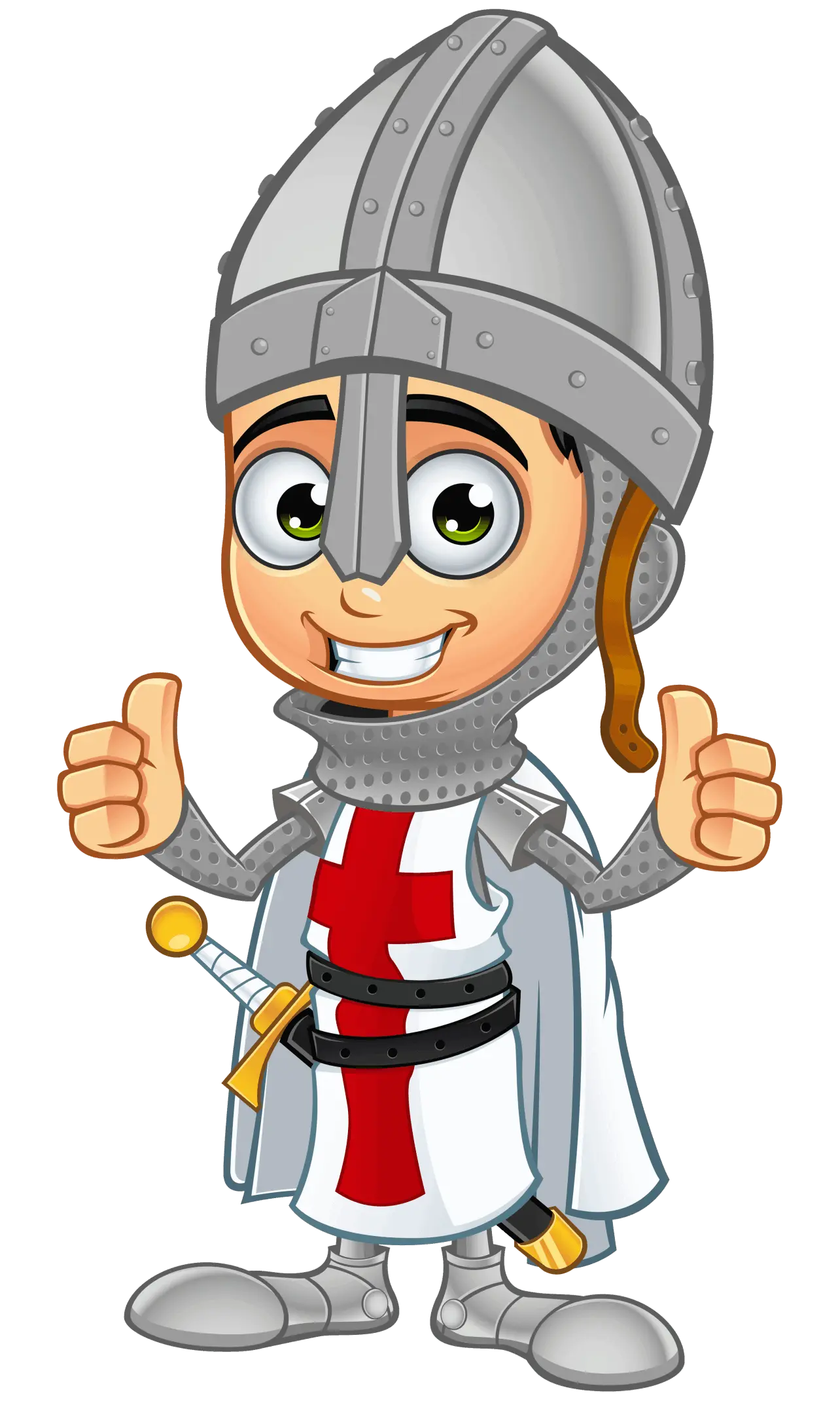 Sir Hugues giving his thumbs up